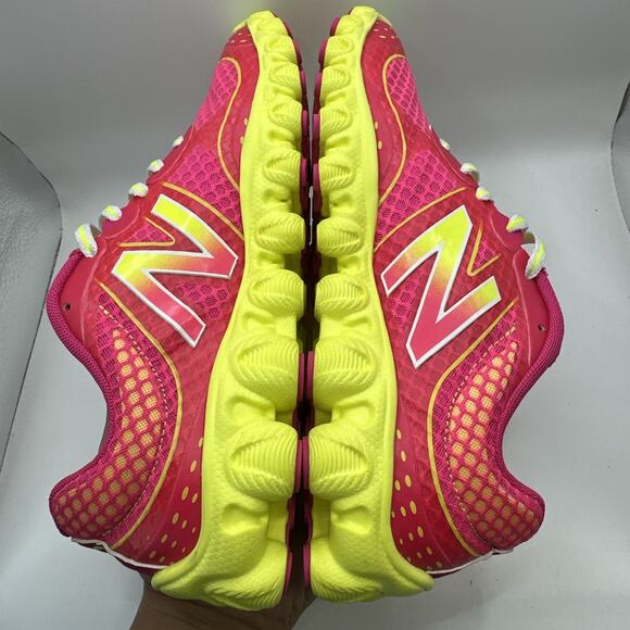 Size 5.5 - New Balance Woman's Minimus Ionix Lite 3090V2 Pink Running Shoes - Picture 6 of 9
